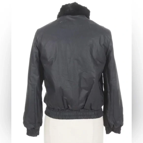 100% rabbit fur reversible bomber jacket. Great condition, vintage*black - Picture 6 of 12
